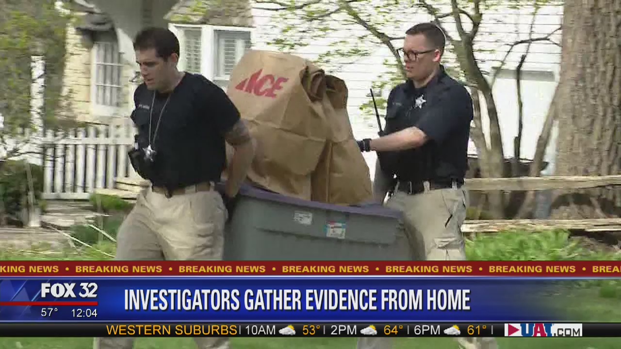 Investigators gather evidence from Crystal Lake home