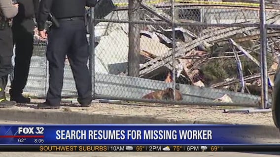 Search resumes for possible victim in Waukegan plant explosion