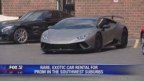 Rare, exotic car rentals available for proms in Chicago area