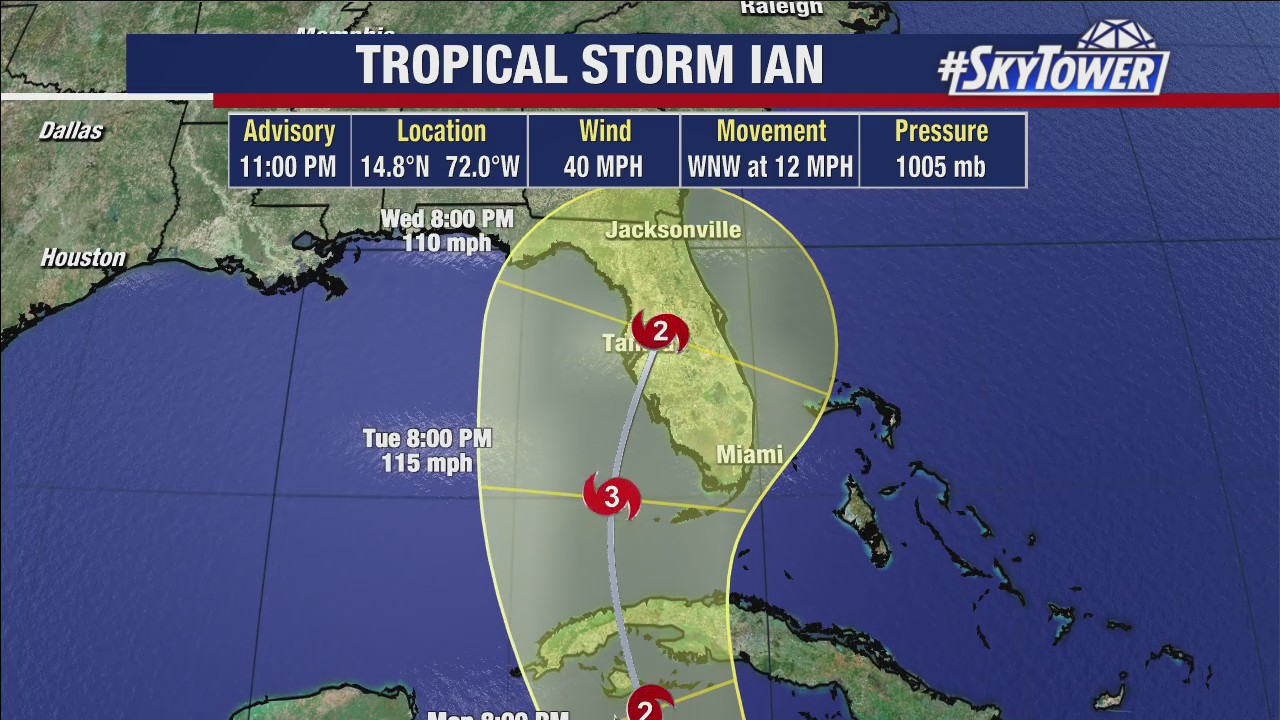 Tropical Storm Ian forms
