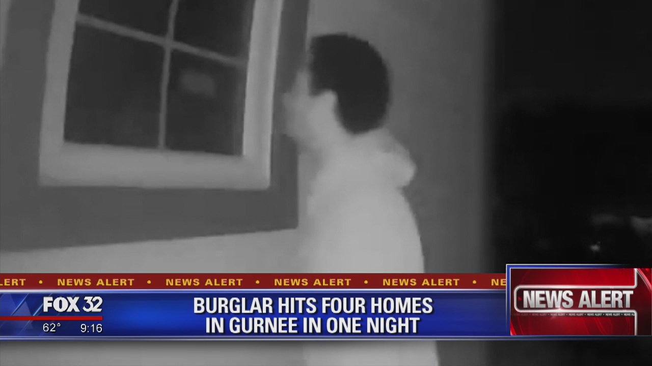 Burglar hits four Gurnee homes in one night