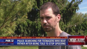Police searching for teens who beat up father at suburban park