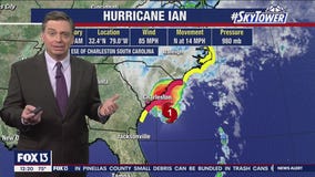 Hurricane Ian reforms as hurricane over Atlantic Ocean