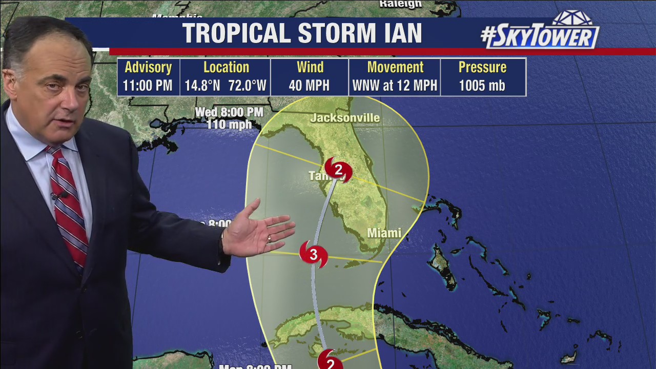 Tropical Storm Ian expected to strengthen