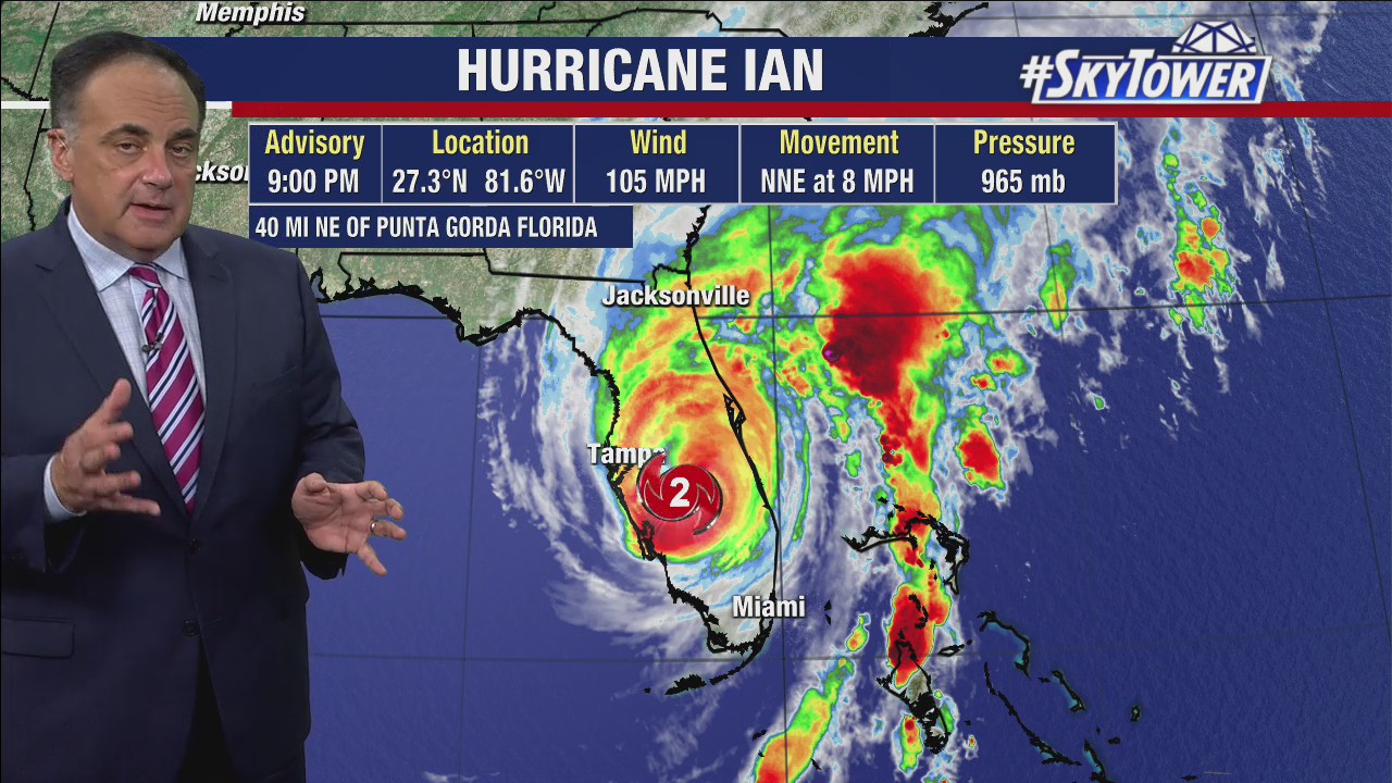 Hurricane Ian downgraded to Category 2 storm | FOX 13 Tampa Bay