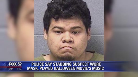 Man wearing Halloween mask stabbed caretaker 30 times in suburban Chicago: police