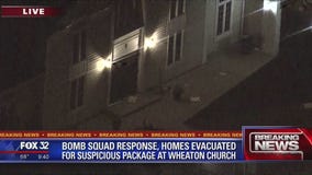 Bomb squad investigates suspicious package left at Wheaton church