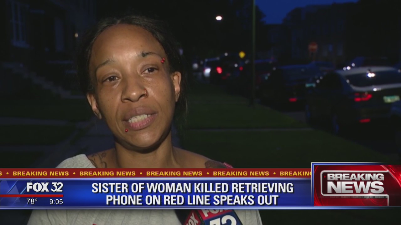 Sister of woman killed retrieving phone on Red Line speaks out