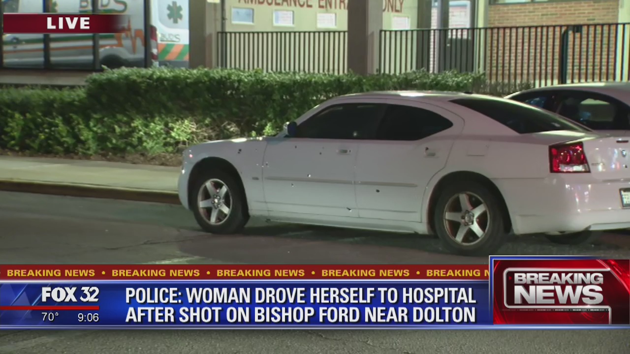 Woman struck by single bullet after her car was shot more than a dozen times in Chicago area