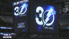 Tampa Bay Lightning celebrate 30th anniversary season at home opener