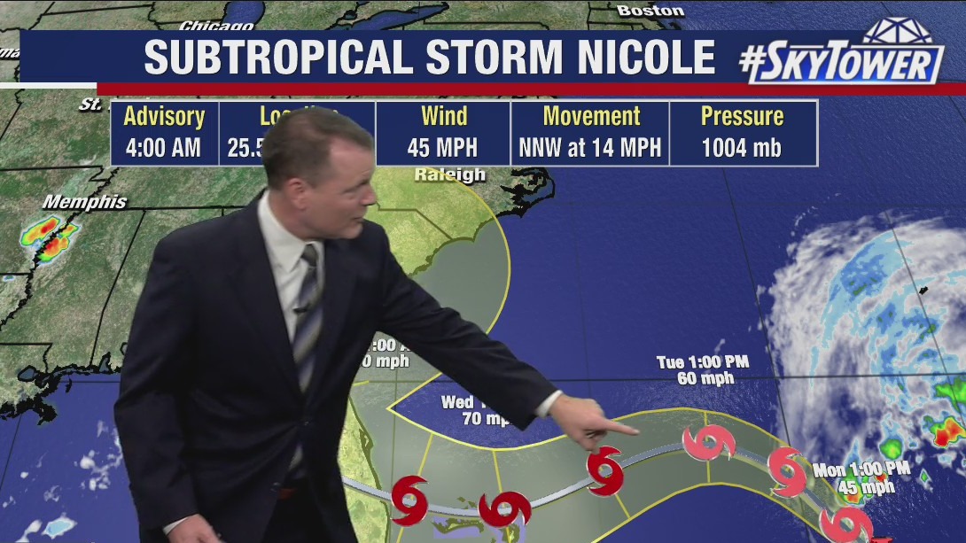 Subtropical Storm Nicole forms: Here's what to expect in Florida