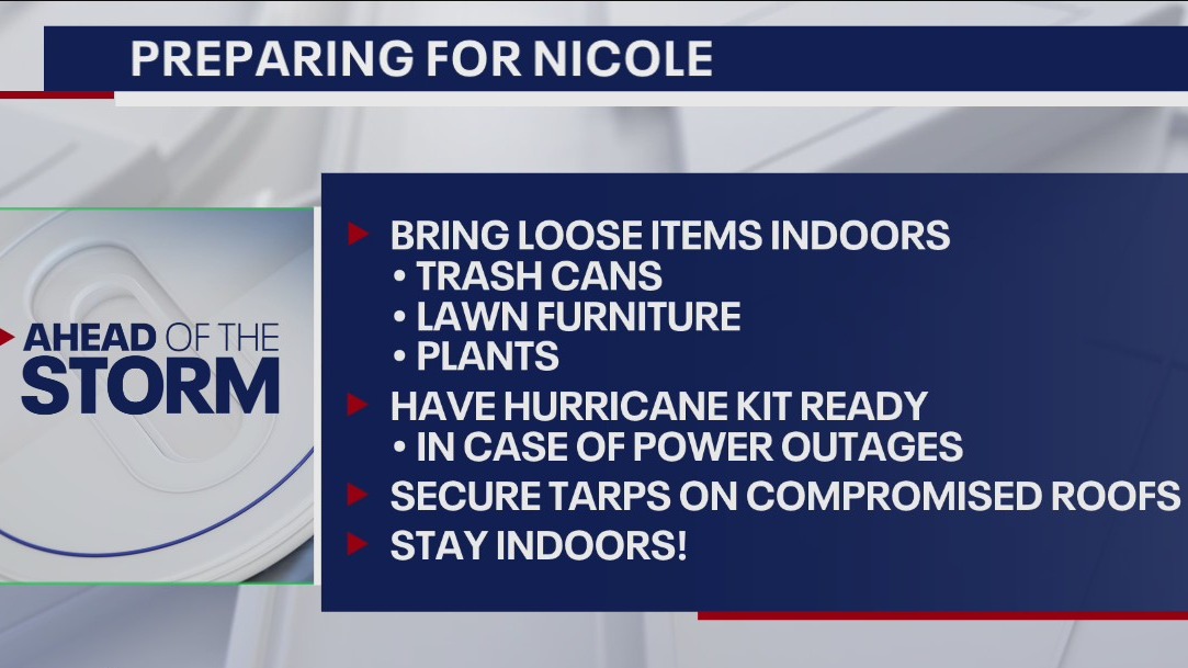 How to prepare for Tropical Storm Nicole | FOX 13 Tampa Bay