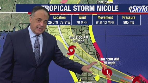 Tropical Storm Nicole Update: November 9, 2022