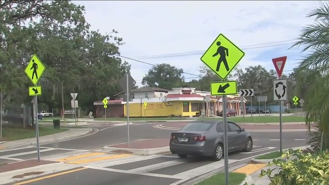 Pedestrian safety project complete | FOX 13 Tampa Bay