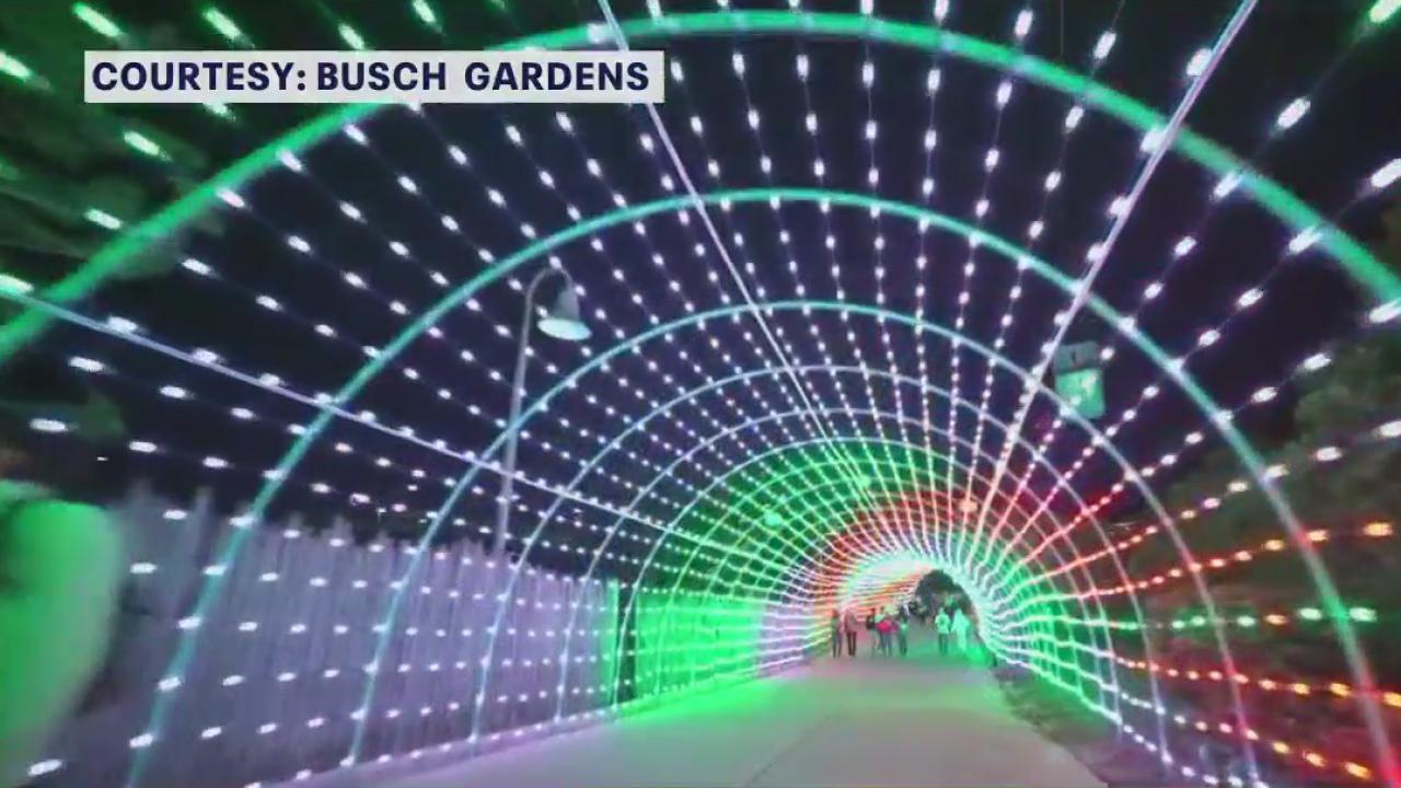 Experience Christmas fun through early January at Busch Gardens