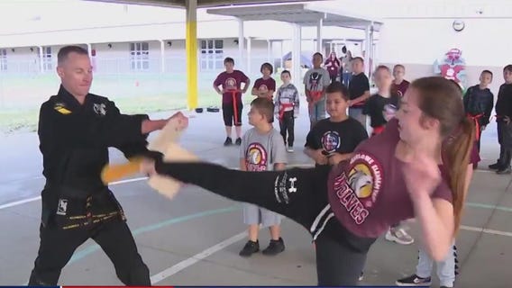 Local P.E. teacher shares his love of martial arts with kids for free