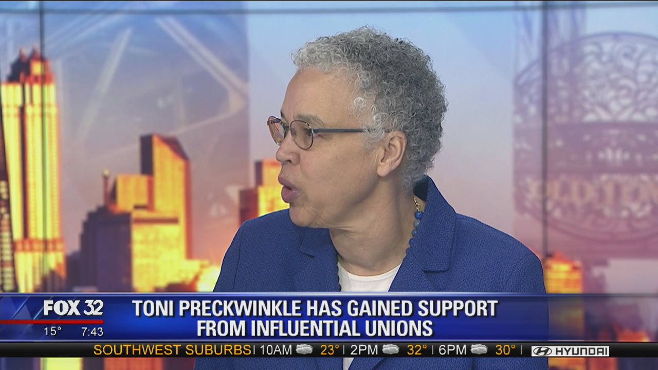 Toni Preckwinkle talks endorsements, Chicago's challenges
