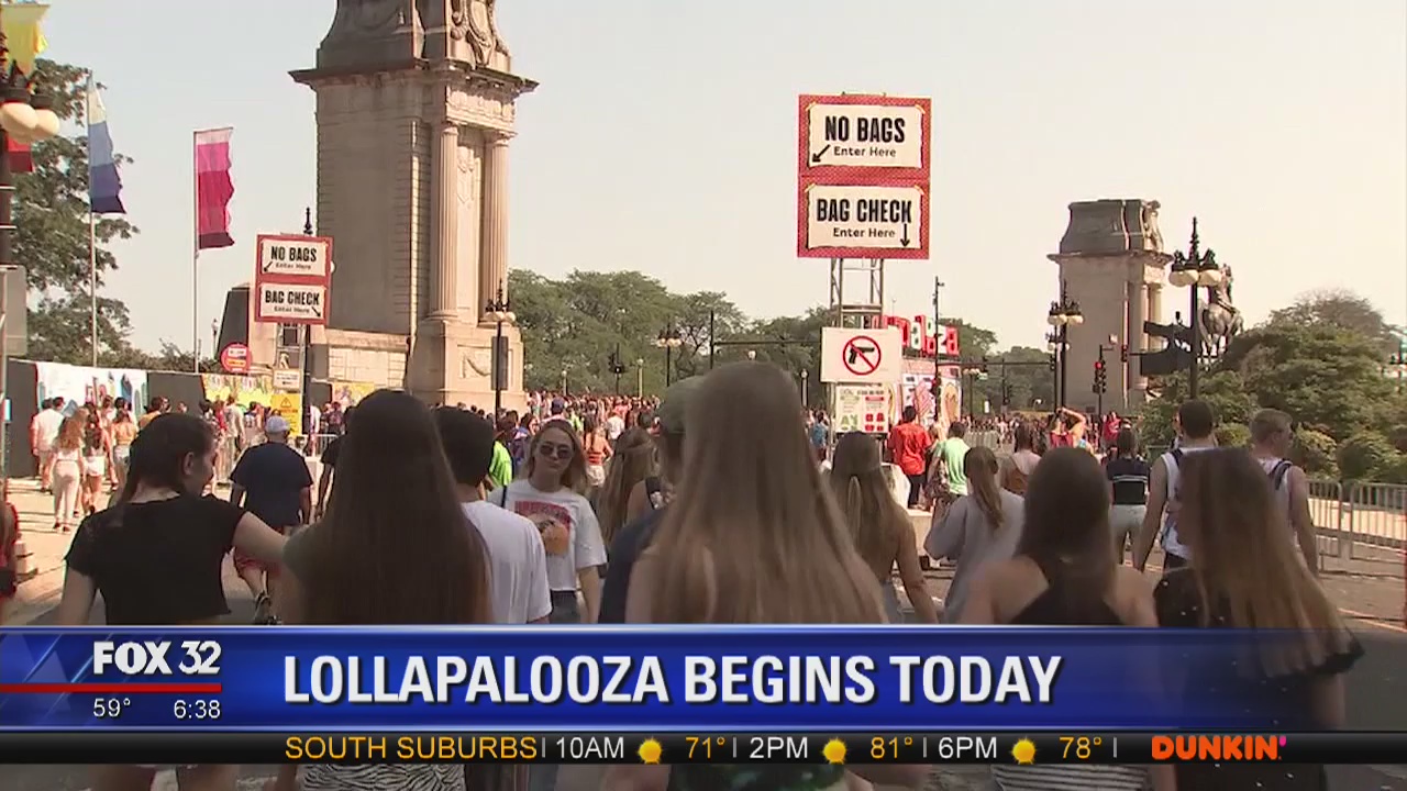 Day 1 of Lollapalooza gets underway in Chicago