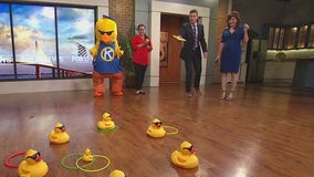 Getting ready for the incredible duck race