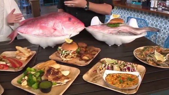 Locally caught fresh fish on the menu at Trophy Fish