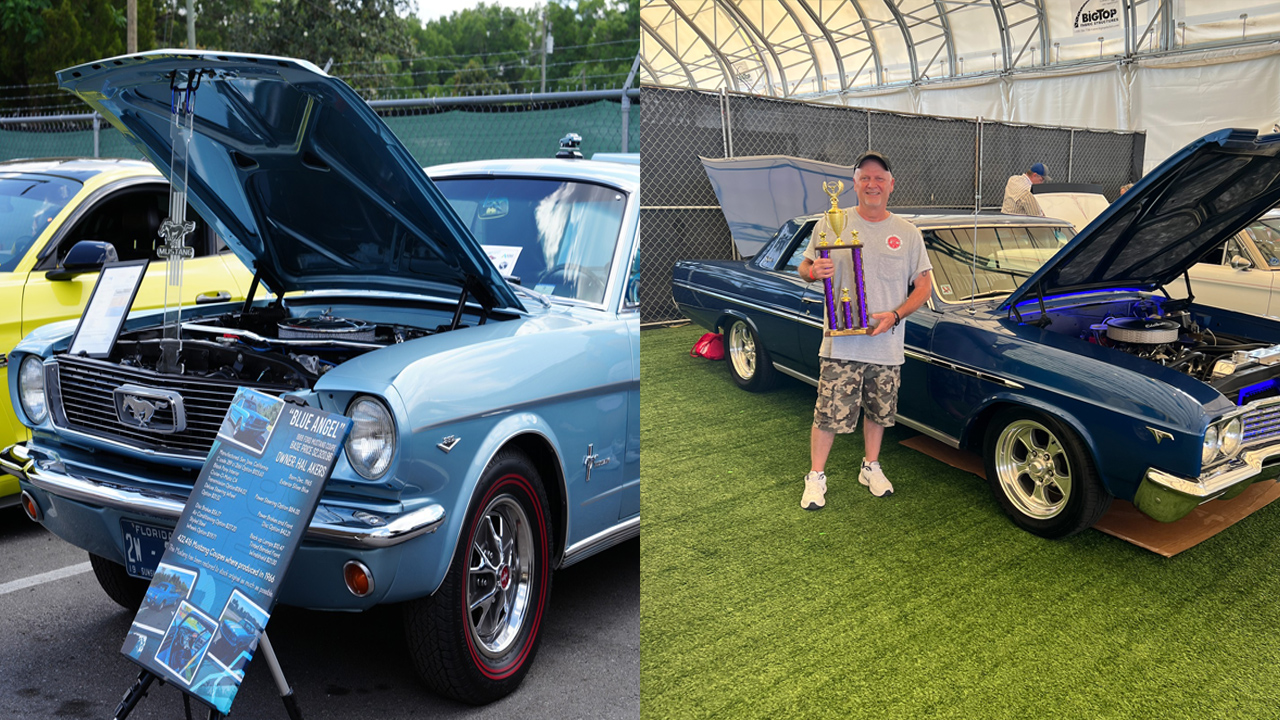 1965 Buick Skylark and 1966 Ford Mustang