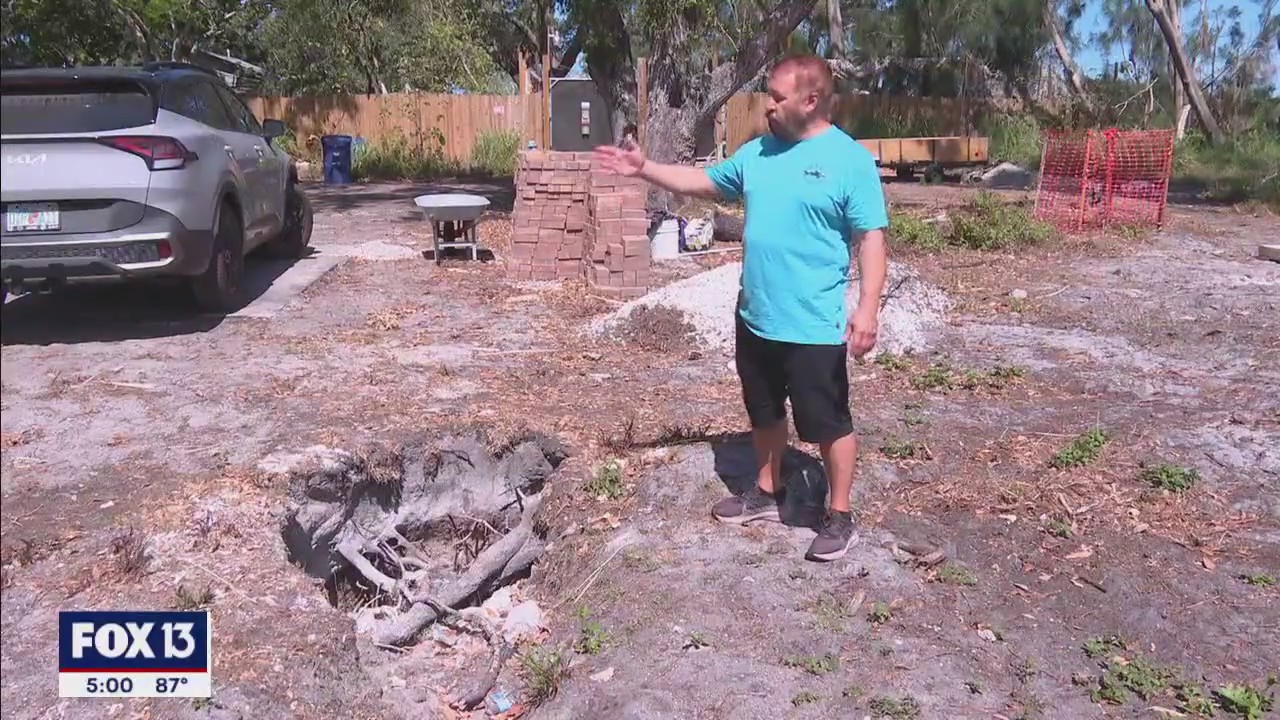 Depressions appear in Sarasota County neighborhood | FOX 13 Tampa Bay