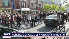 Thousands shows up to march in peaceful North Side protests