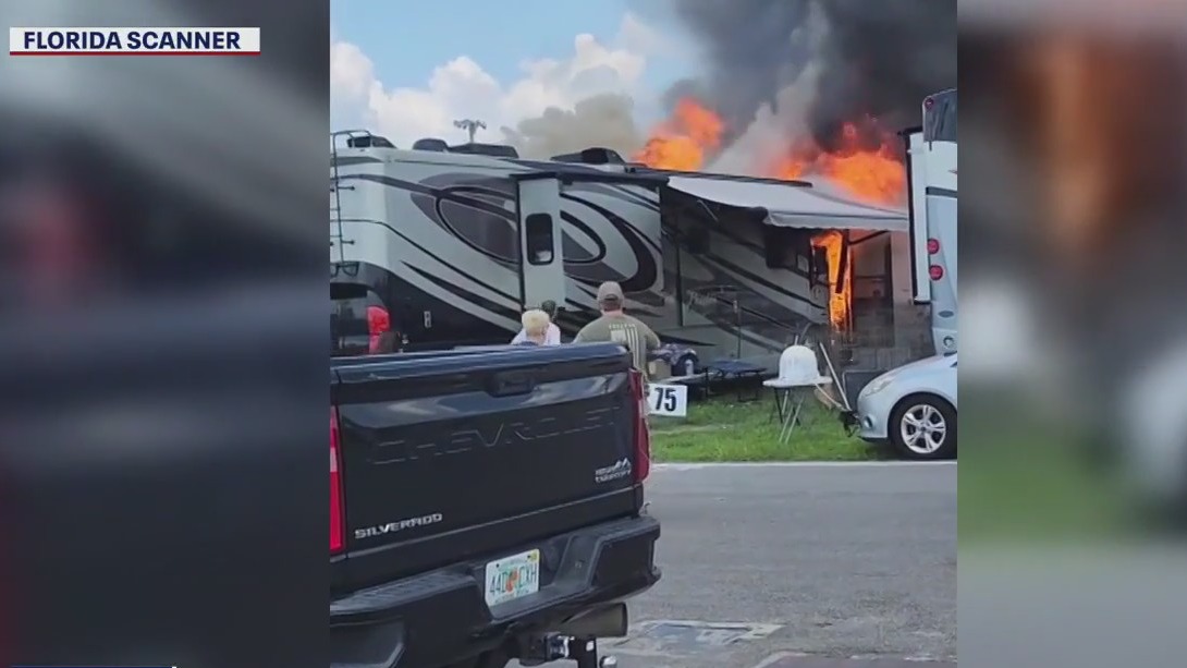 Five dogs killed in RV fire at Florida State Fairgrounds | FOX 13 Tampa Bay