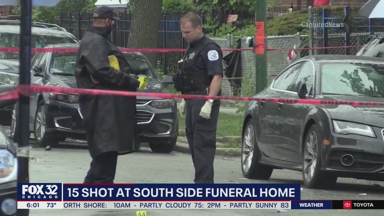 Police search for gunman responsible for 15 shot outside Chicago funeral home