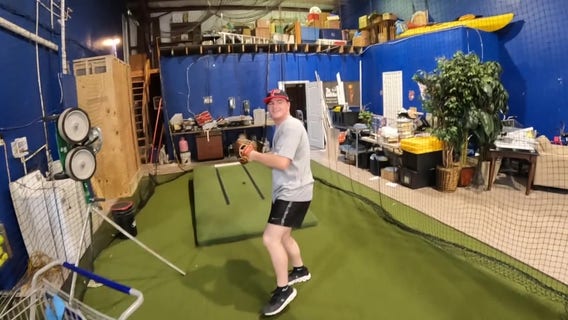 Ballplayer working to make his dreams a reality