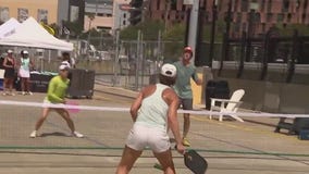 Chilling out with pickleball