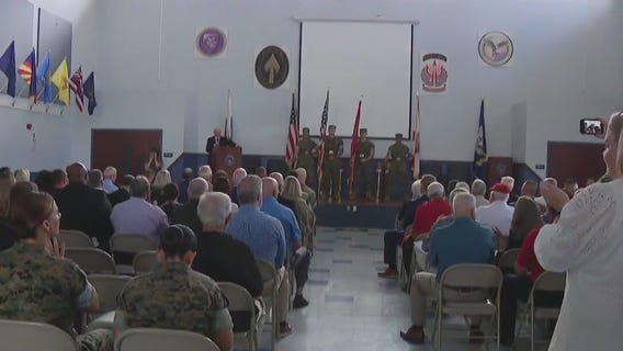 Military volunteer has been made an honorary marine