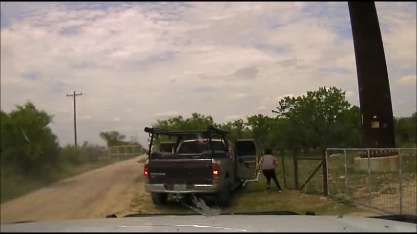 Another dashcam video shows illegal immigrants pour out of smuggler's car after police pursuit