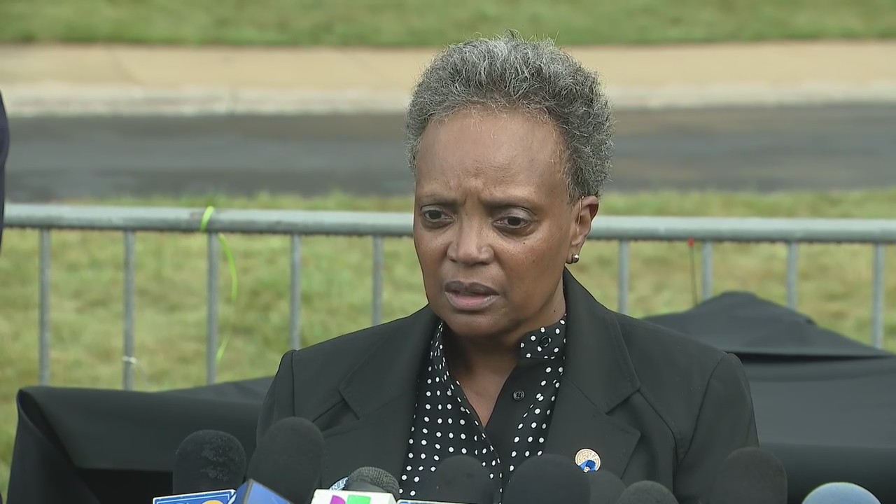 Lightfoot, law enforcement officials speak after the funeral of Officer Ella French