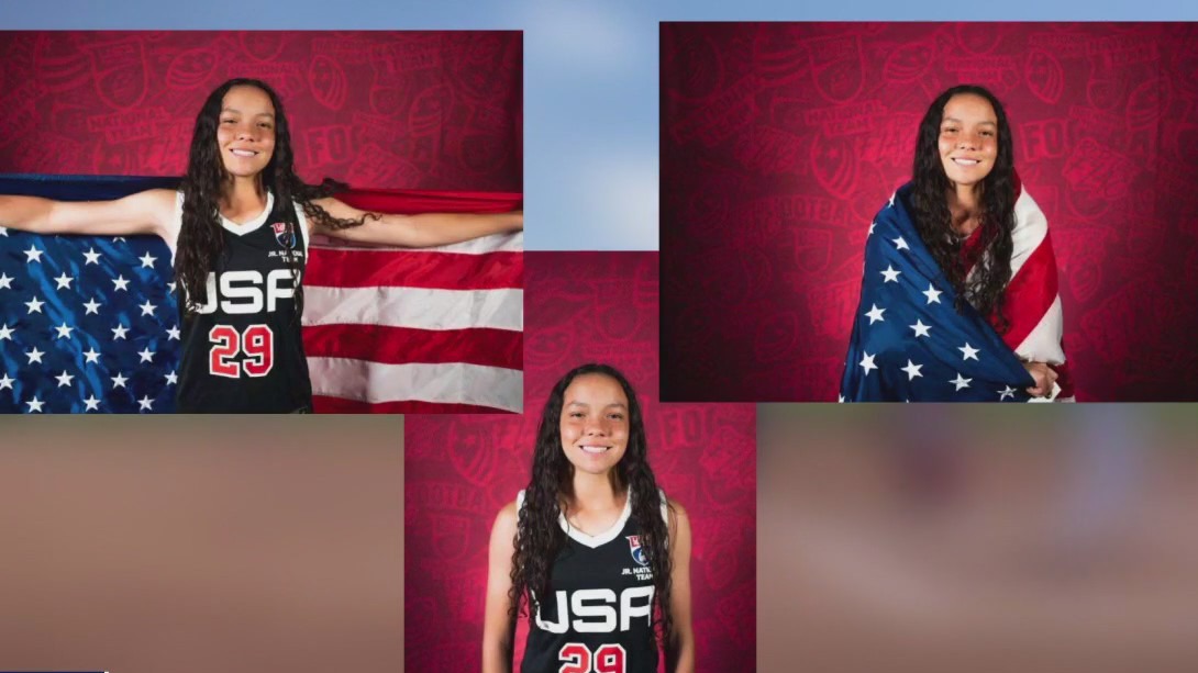 Flag football player earns gold at junior world championships