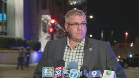 State Sen. Darren Bailey speaks after 5 shot in Chicago's West Town neighborhood