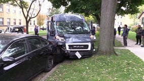 Amazon truck stolen in Chicago, crashes