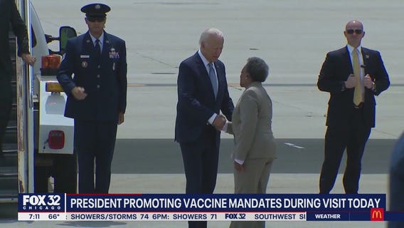 President Biden to promote vaccine mandates Thursday during Chicago visit