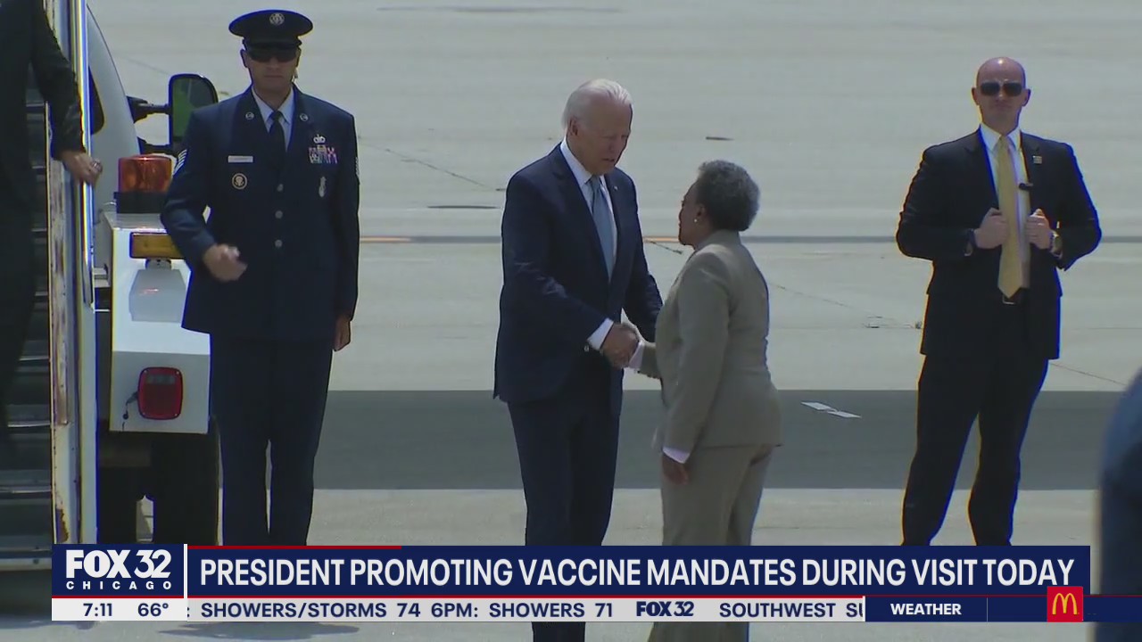 President Biden to promote vaccine mandates Thursday during Chicago visit