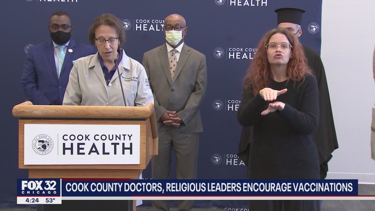 Cook County doctors, religious leaders encourage COVID-19 vaccinations