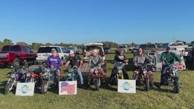 Water ski team's Honda CT 70s