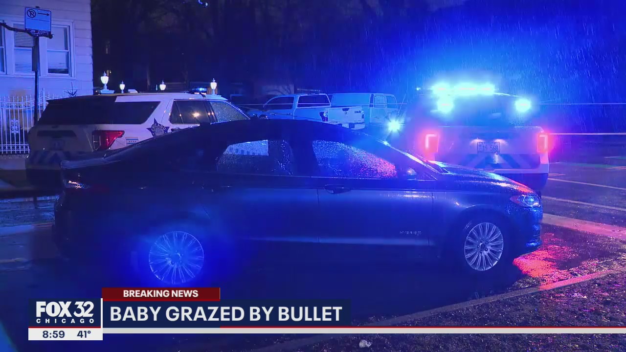 Girl, 1, grazed in head in Chicago shooting