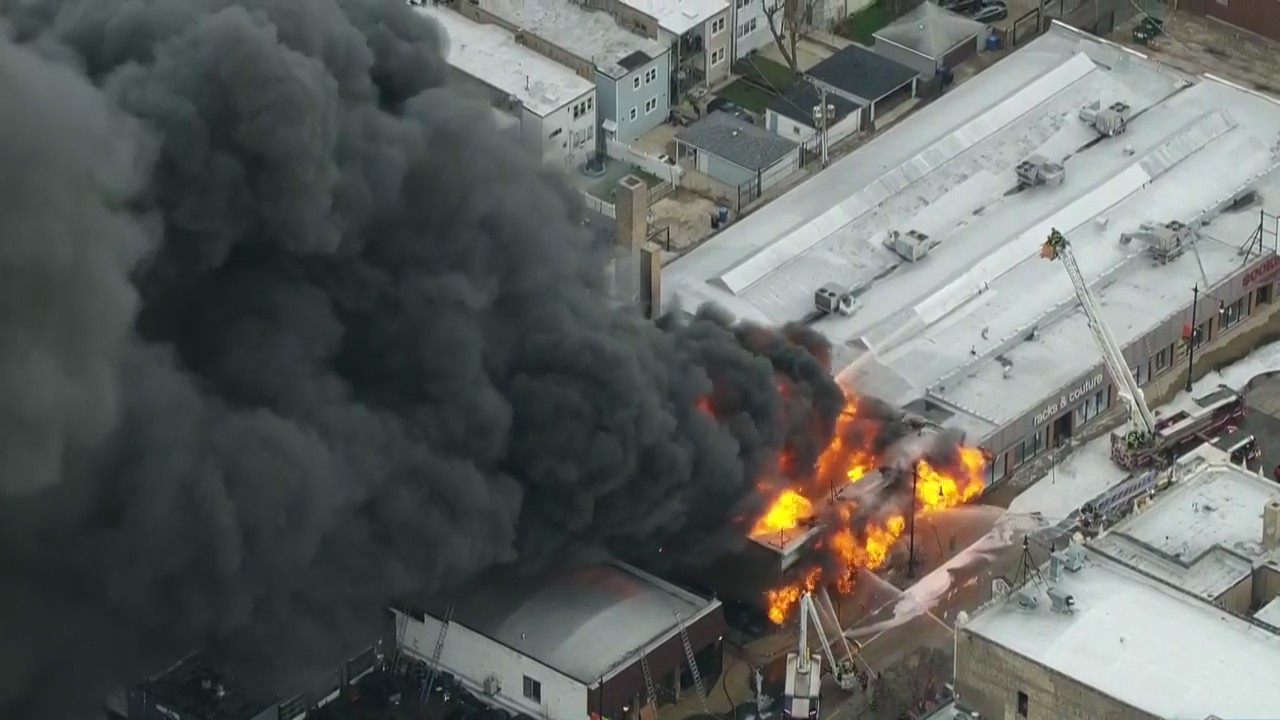 Chicago building collapses during extra alarm fire in Albany Park