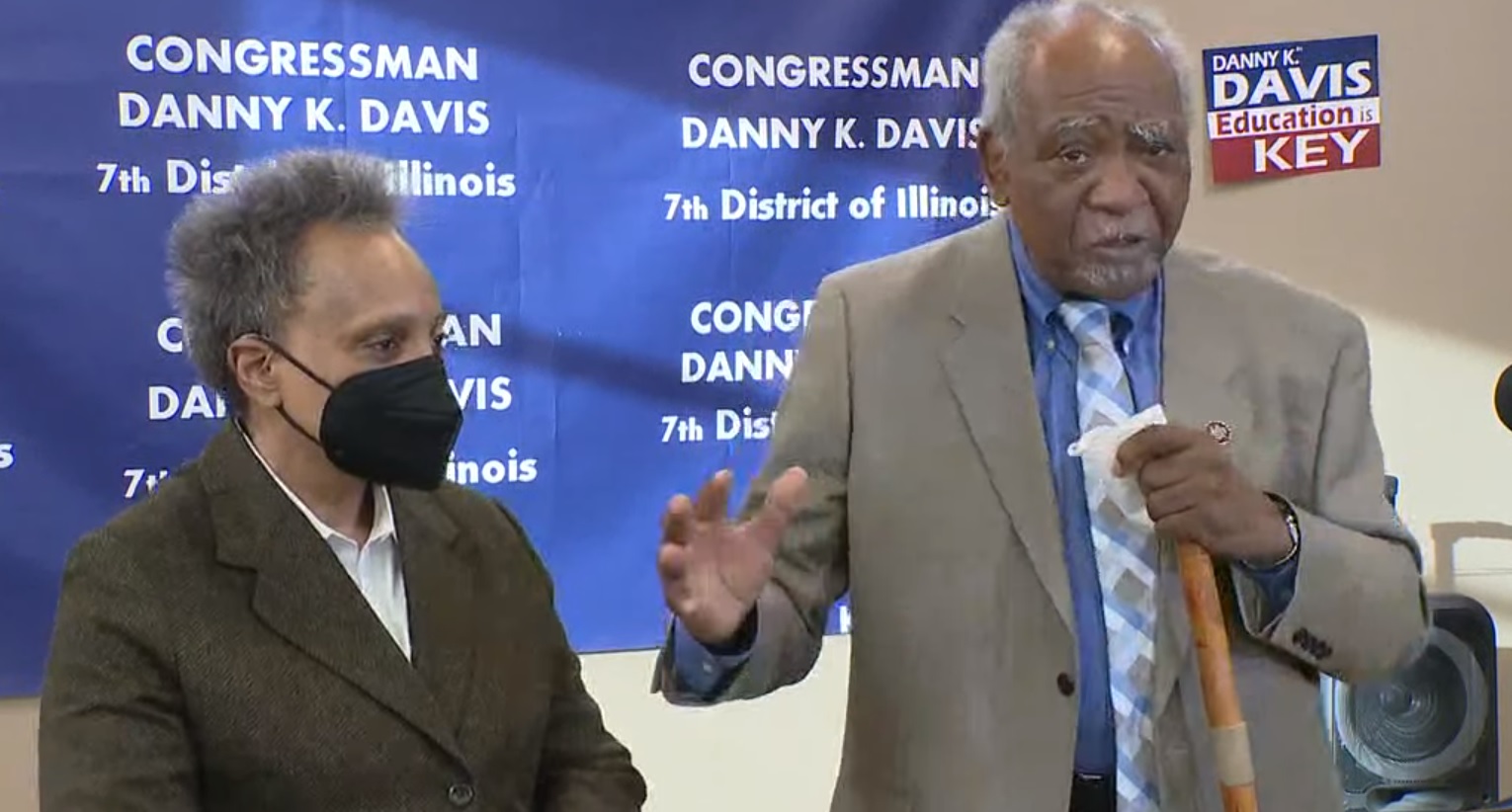 Chicago Mayor Lori Lightfoot endorses Congressman Danny Davis for reelection