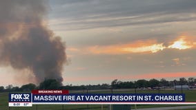 Massive fire at vacant Pheasant Run Resort in St. Charles