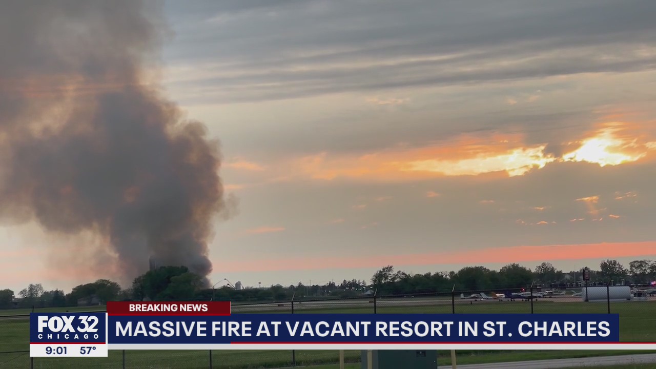 Massive fire at vacant Pheasant Run Resort in St. Charles