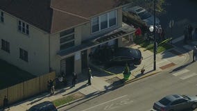 Video shows aftermath of car crashing into building in Gage Park