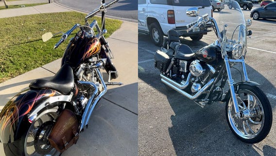 Harley Davidson and Big Dog chopper