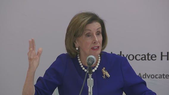Nancy Pelosi discusses reproductive health care during Downers Grove visit