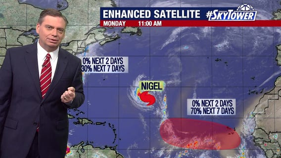 Hurricane Nigel forms in Atlantic